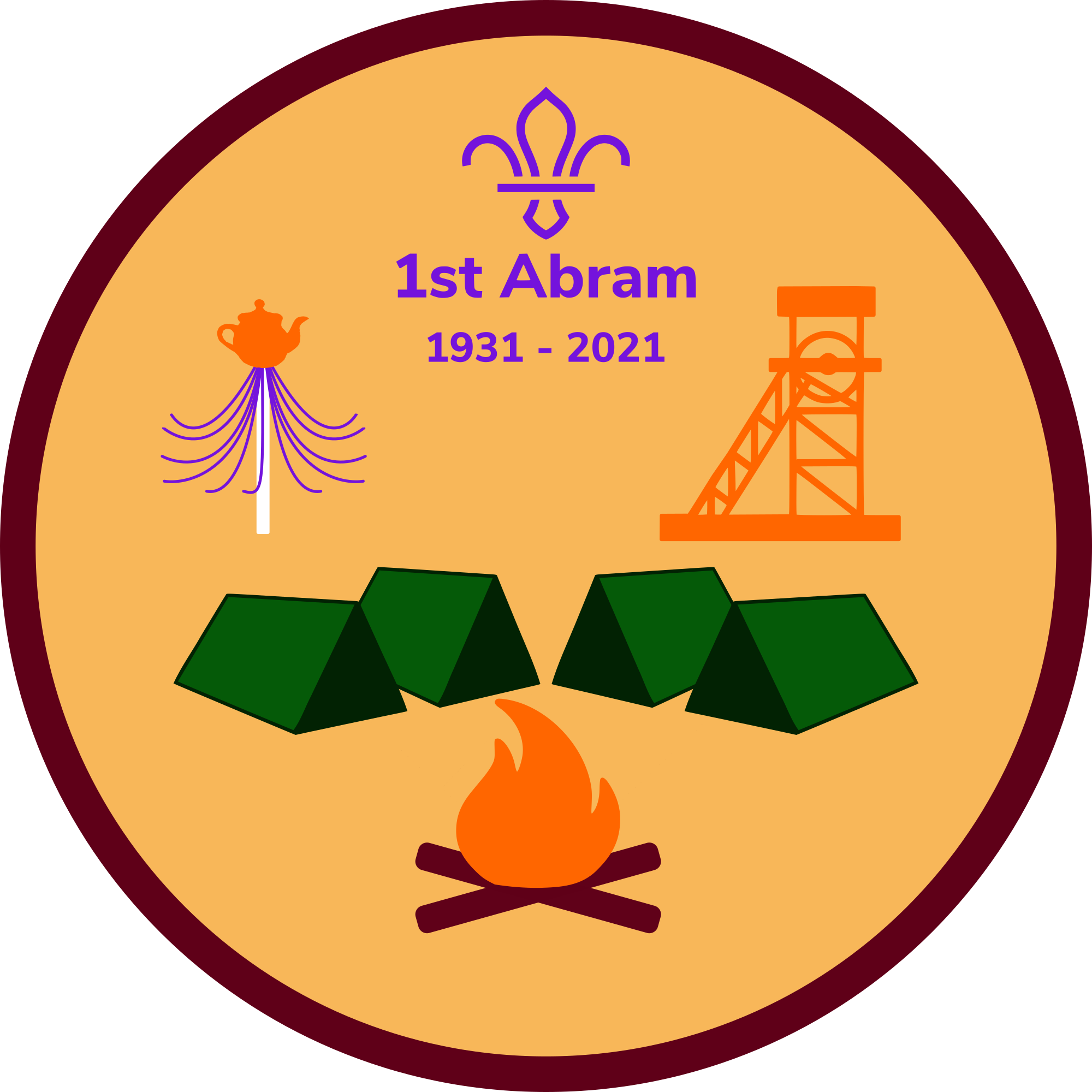 1st Abram 90th Anniversary badge.